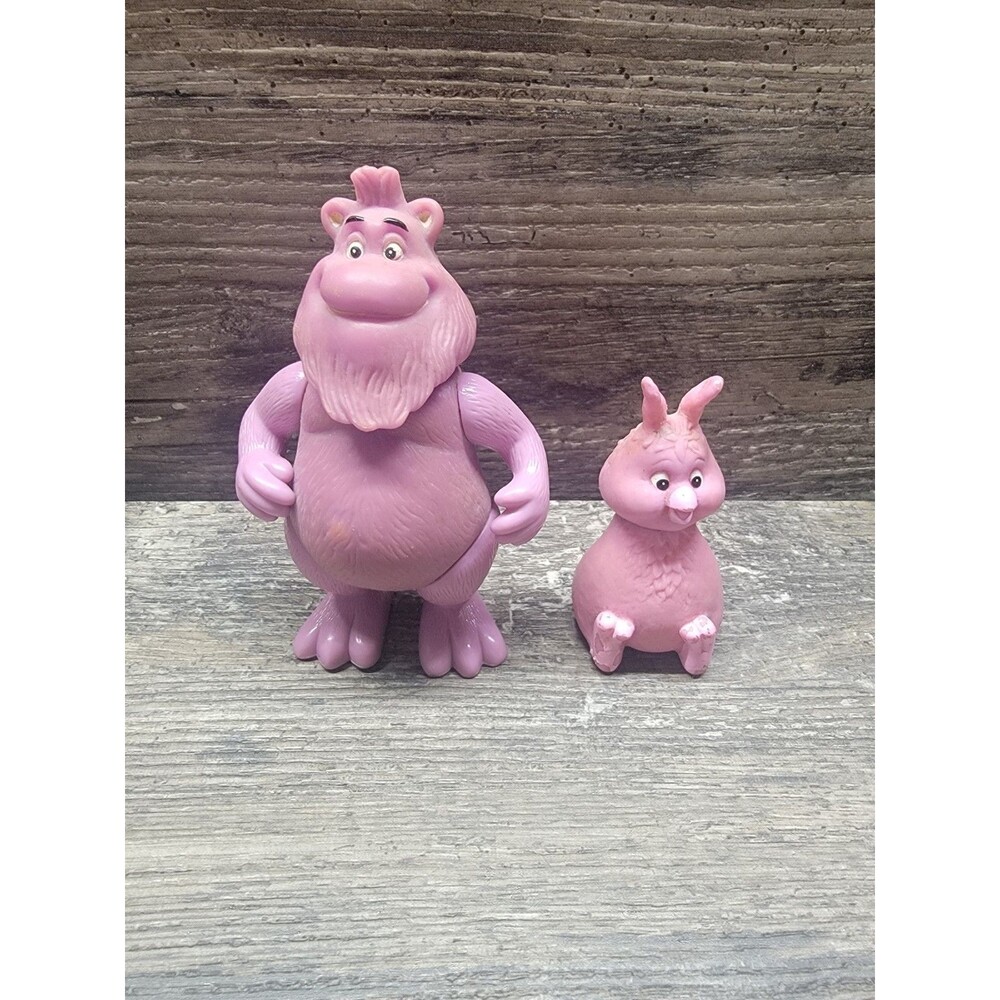 1985 WOOLY WHAT'S-IT & Fob Figure Teddy Ruxpin Vintage Alchemy